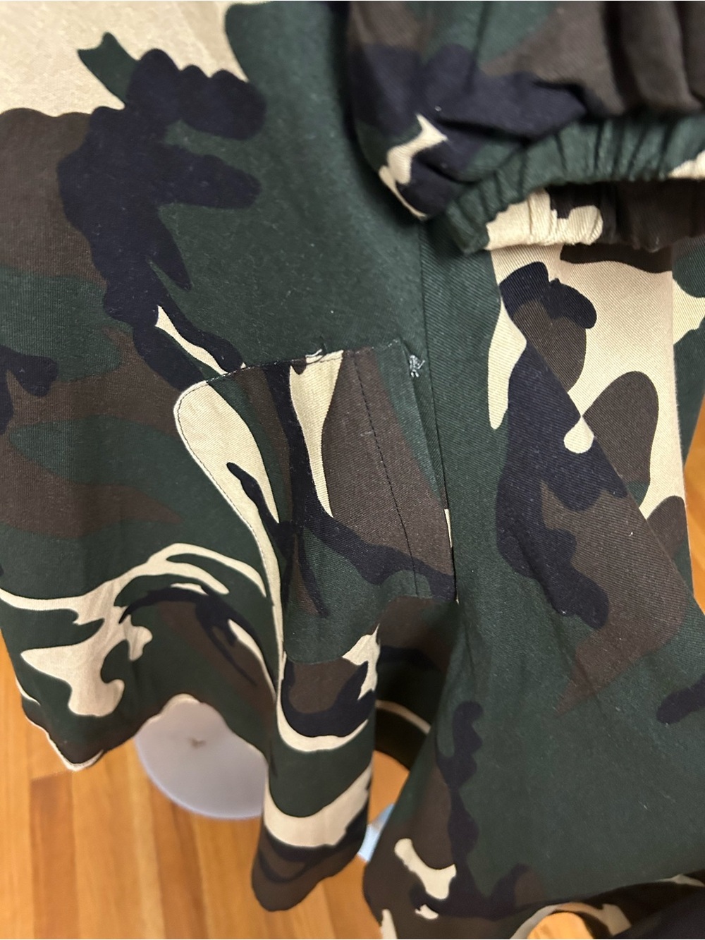 Camo High-Low Button-Up Dress - Picture 4 of 4